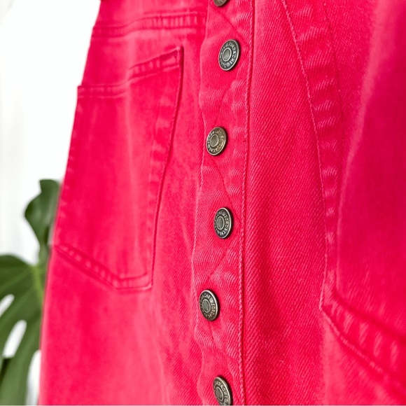 VINTAGE Jordache Golden Sixties line from 1980’s Denim Skirt Pink - Size 11/12 - Picture 5 of 8